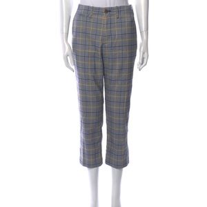 CLOSED Plaid Print Straight Leg Pants size s/m